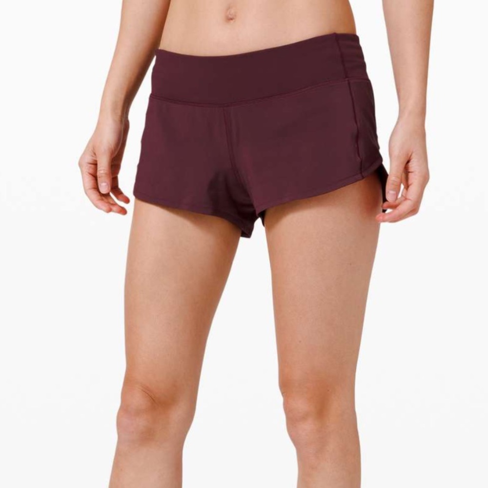 Lululemon Speed Up Short *2.5 - Burgundy